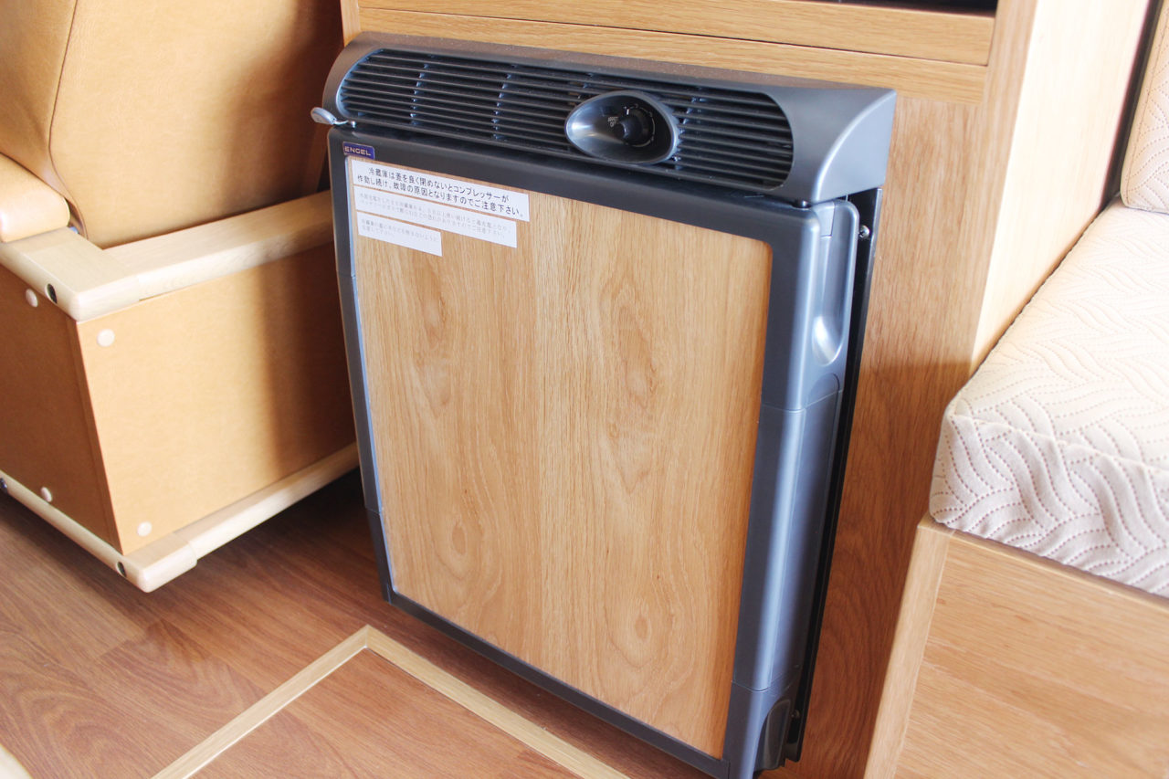 冷蔵庫完備でクーラーボックスいらず!